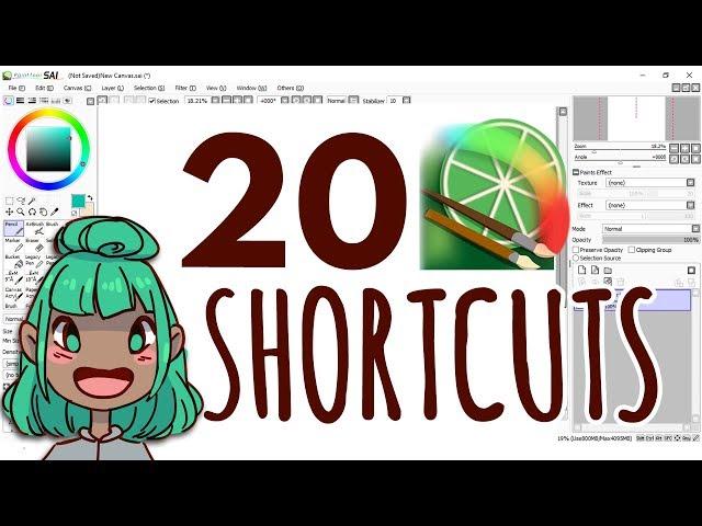 20+ Helpful Paint Tool SAI Shortcuts - Tutorial