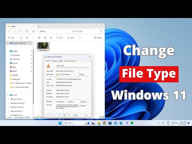 How to Change File Type in Windows 11