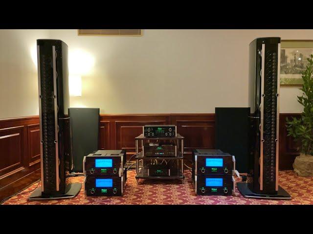 MILANO HI-FIDELITY 2021 | Amazing McIntosh KRT1.1K Speakers!  Pieffe Elettronica - Gallarate