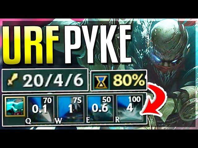 PYKE ON URF IS UNSTOPPABLE!!!! FREE WINS! New AR Ultra Rapid Fire Mode - League of Legends