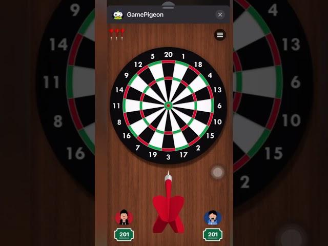 How to ALWAYS Win Darts on GamePigeon! (iMessage Games) #iphone #shorts