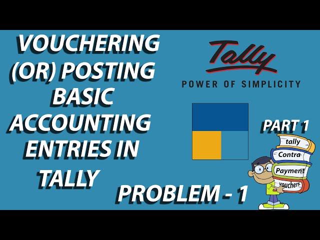 Tally Tutorials In Telugu Part-1 (Voucher or Posting-Basic Accounting Entries In Tally )