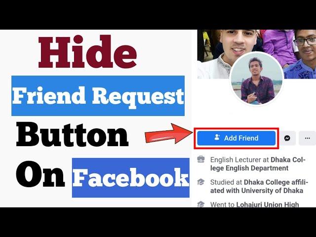 How to Hide Friend Request Button on Facebook 2021