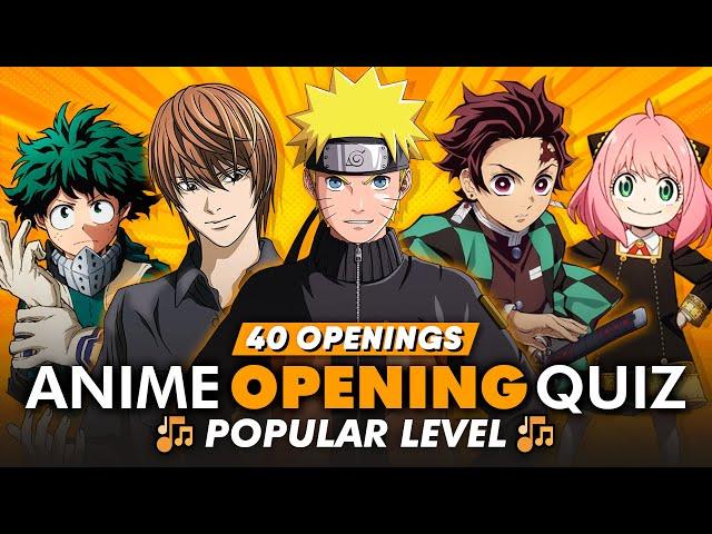 ANIME OPENING QUIZ  POPULAR LEVEL 