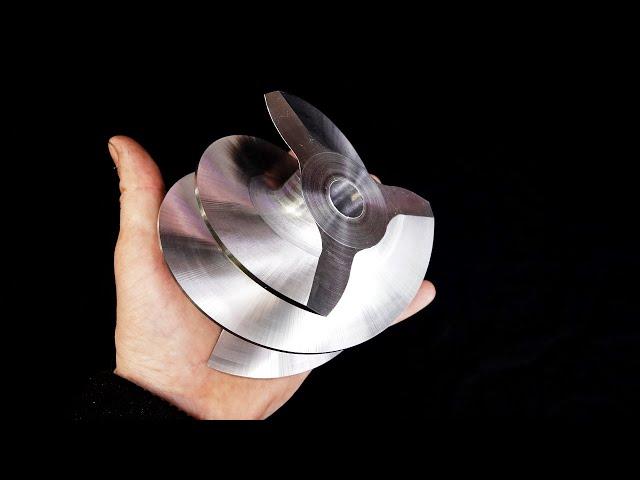 Jet impeller on a lathe - how is this possible ???