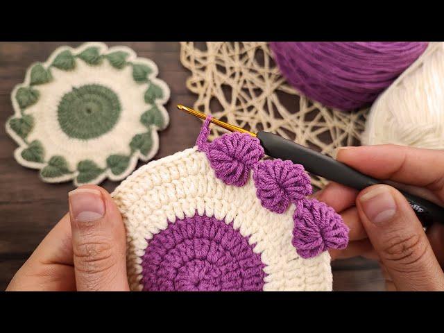  Supper Easy Crochet for Beginners (Crochet Coaster) | kolay tığ işi bardak altlığı