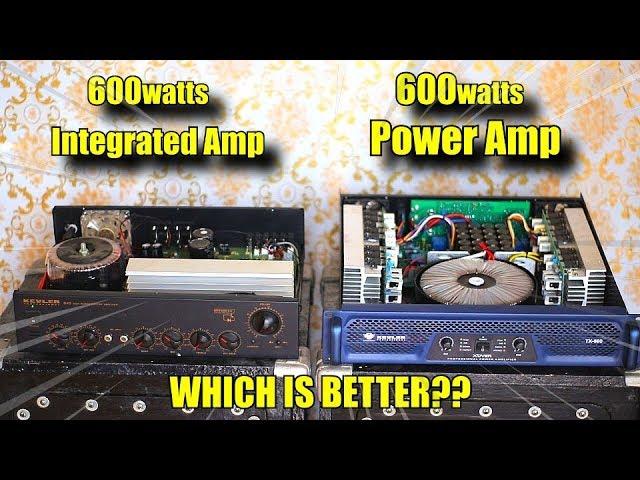 Integrated Amp VS Power Amplifier | Kevler Amplifiers