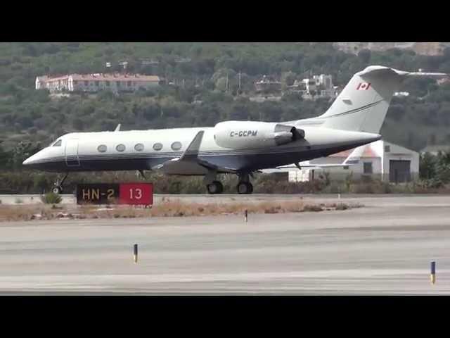 Private Gulfstream Aerospace G IV Gulfstream IV SP C-GCPM Landing Malaga LEMG