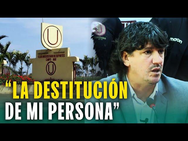 Jean Ferrari anuncia que Sunat lo destituye de cargo en la U:  "Saltándose la legalidad del caso"