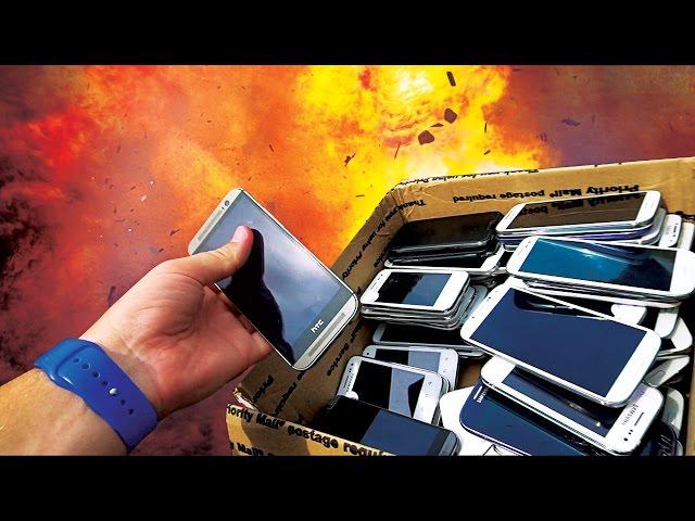 Can Explosive Cutting Tape Slice 50+ Android Phones at Once? Original Value $30,000+!