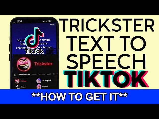 How to Get Trickster Voice To Speech Feature on Tiktok 2022