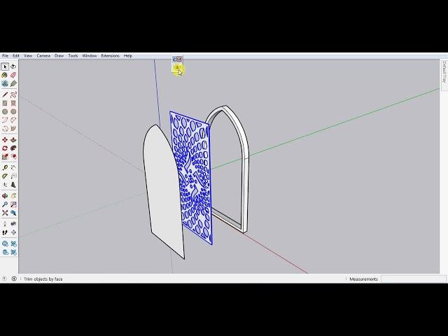 How to Trim Objects Using Faces in SketchUp