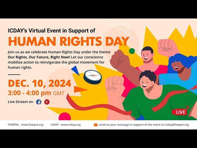 ICDAY's Virtual Event in Celebration of Human Rights Day, 12/10/24