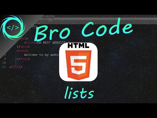 HTML list tutorial  #5