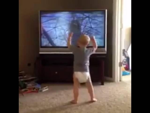 Baby imitates Rocky (Full Video)