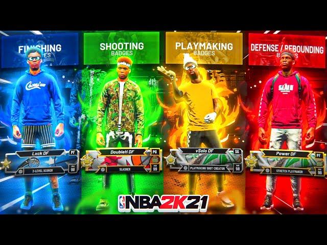 NEW BADGE WARS GAME MODE in NBA 2K21!! *EPIC* DRAFT... BEST BADGES vs WORST BADGES! NBA2K21 PARK