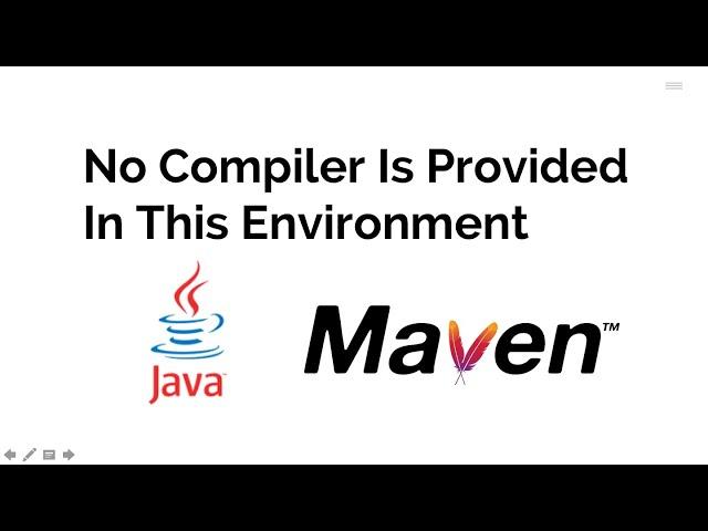 How To Fix No Compiler Is Provided In This Environment in while running Selenium Test- Maven Issue