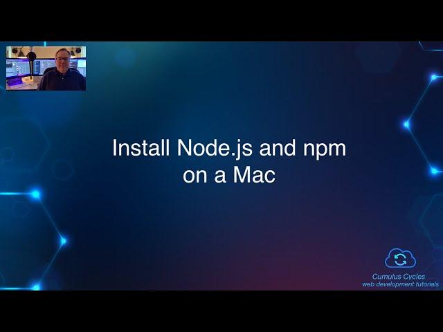 Install Node.js and npm on a Mac