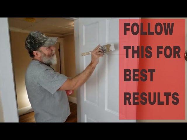 How to Paint a Raised Panel Door