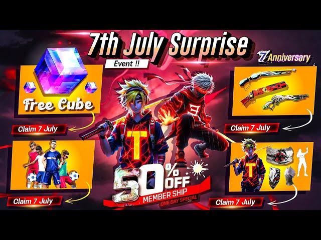 7th Anniversary Mystery Surprise Event| 7 July Free Fire India| Free Fire New Event | Ff New Event