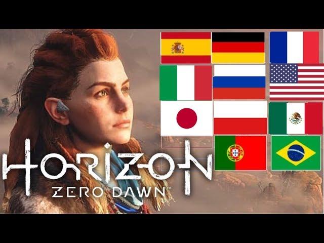 Voice Comparison - Horizon Zero Dawn | Aloy & Rost | Multi Language