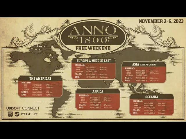  Anno 1800 FREE WEEKEND is Here  Download & Play Now!!