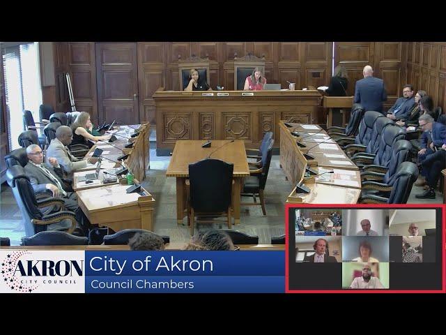 City of Akron Council Committee Meetings - 7.15.2024