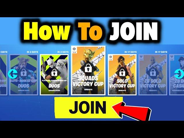 ️ How To Join Tournaments in Fortnite
