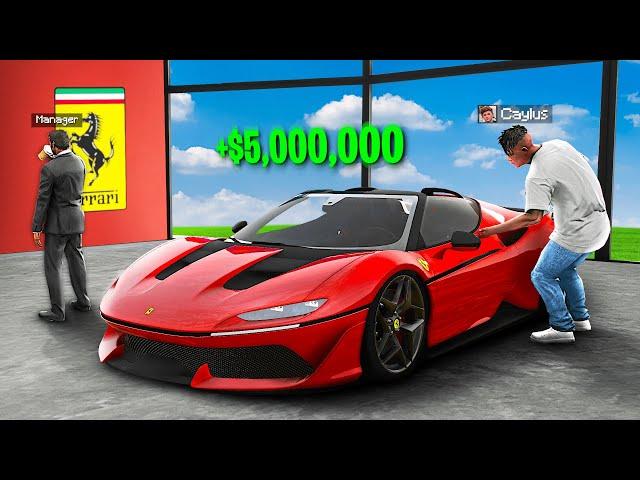 Stealing Every FERRARI From DEALERSHIP in GTA 5!