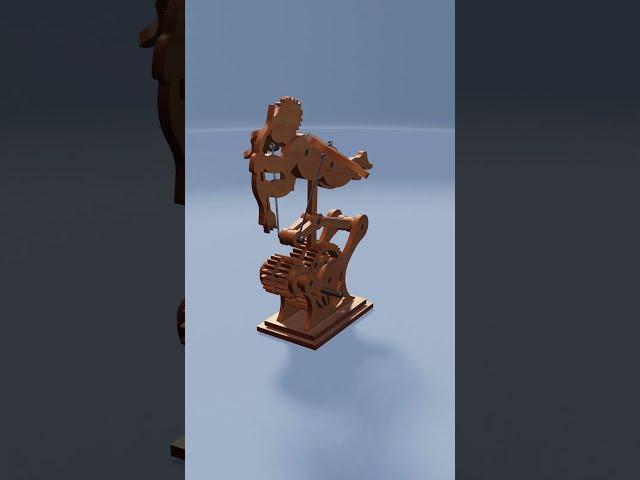 Laser Cut Cupid Wooden Toy  #mechanicalprinciple #mechanicalprinciples