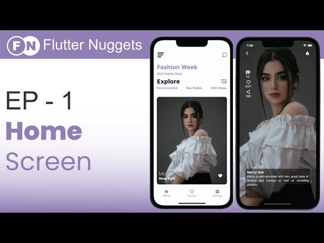 Flutter UI Design - Fashion App 1/2