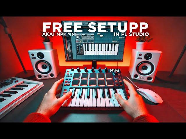 How To Set Up Akai MPK Mini MK3 in FL Studio IN UNDER FIVE MINUTES (No paid configurations)