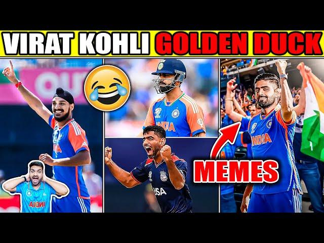 VIRAT KOHLI GOLDEN DUCK vs USA  IND vs USA T20 WORLD CUP 2024 HIGHLIGHTS