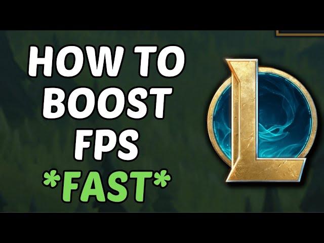 How To Boost FPS In League Of Legends (2024)