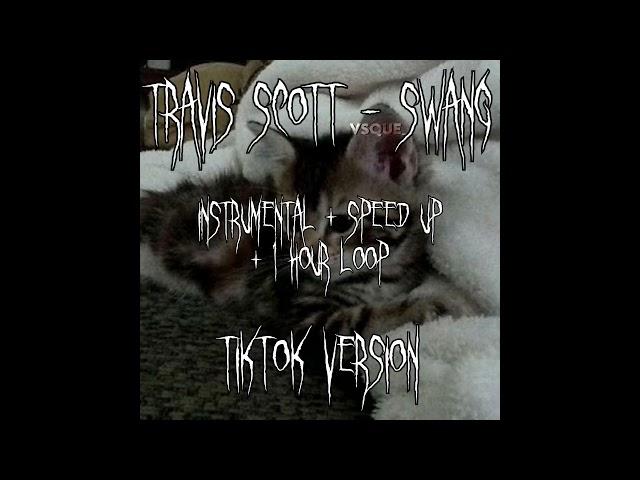 Travis Scott (remix) - Swang (instrumental + speed up + 1 hour loop) tiktok version