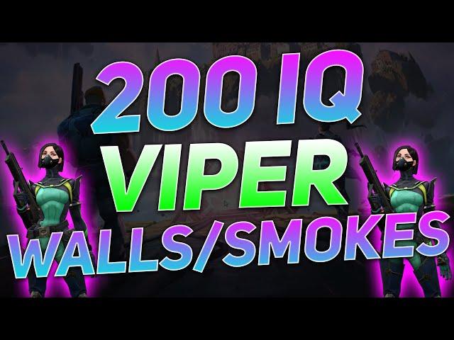 VALORANT Viper Walls/Smokes for Easy Mid Control on Split