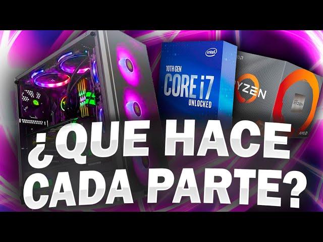 ¿Que hace CADA COMPONENTE de un PC Gamer? COMO FUNCIONA una PC , Procesador, RAM, Placa de video.