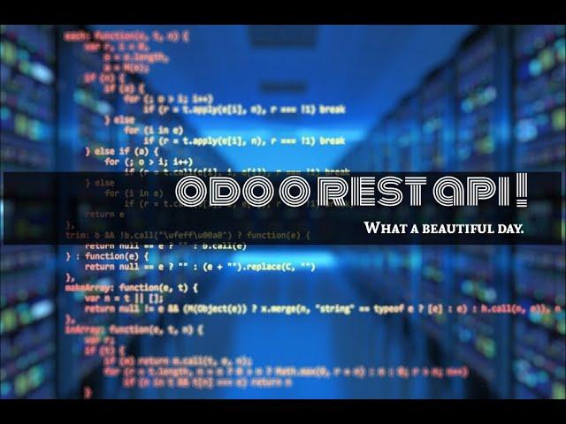 Create a Simple ODOO REST API