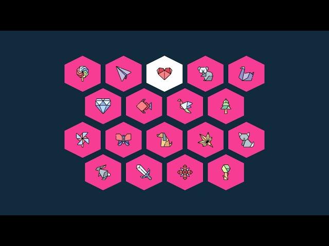 Hexagon Hover Transition CSS