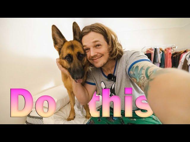 Morning routine with a German Shepherd | Dog training | Morning routine