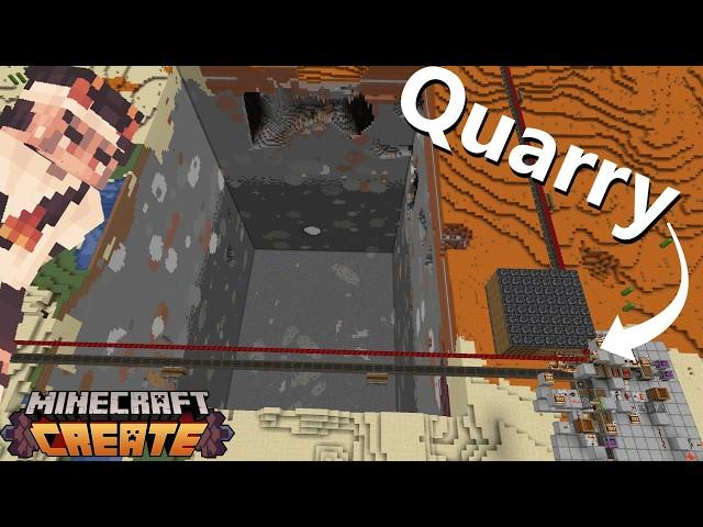 This Video Doesn't End Until I Make THE BEST QUARRY In the Create Mod!