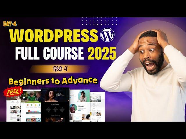 Wordpress Full Course 2025 for Beginners to Advance for Free | Day- 4 (Home Page Design)