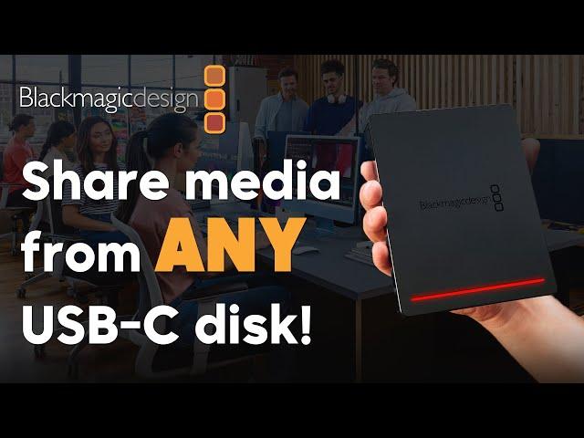 Convert Any USB-C Disk Into Network Storage with the Blackmagic Cloud Pod!