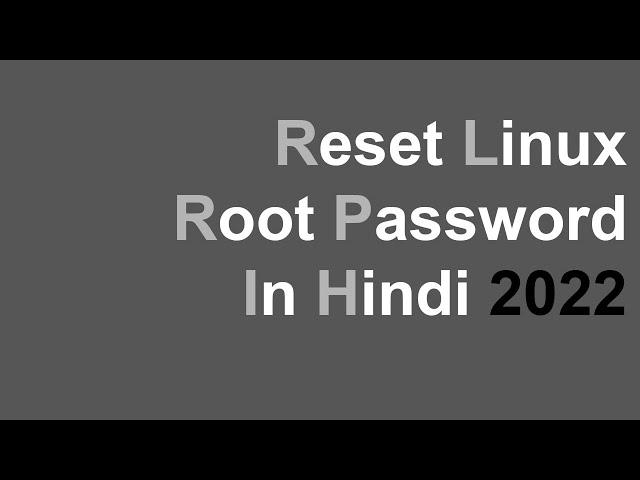 How to reset Linux root password | Reset Kali Linux password | abhinayjangde