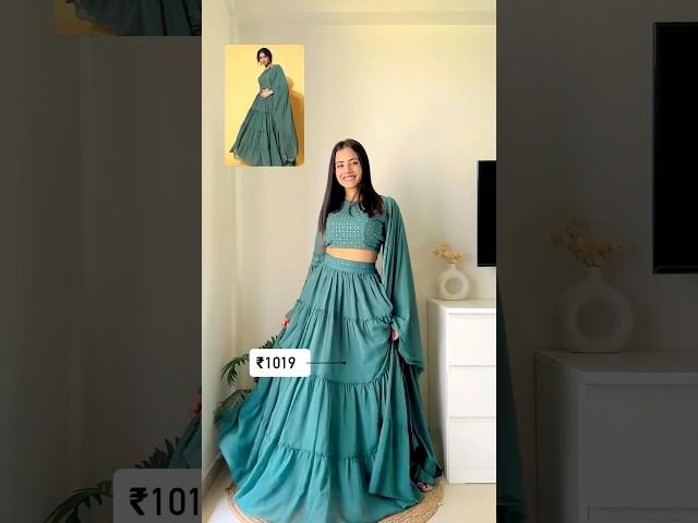 Meesho Finds! Ready to wear lehenga under ₹1020 #shortsindia #lehenga