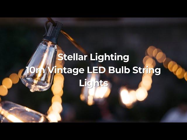 10m 25 Vintage LED Bulb String Lights