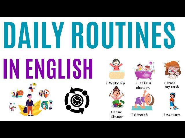 100+ Daily Routine Vocabulary With Sentences And Amazing videos | Daily used vocabulary |