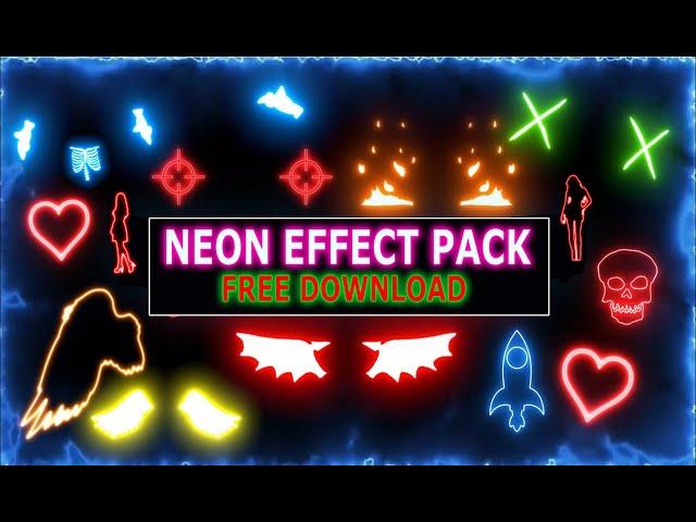 Neon Effect Pack | Neon Vfx Pack for Kinemaster , Alight Motion | Black Screen Overlay | Neon Pack