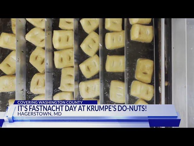 It's Fastnacht day at Krumpe's donuts