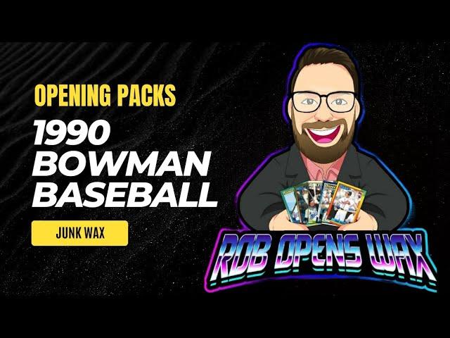 Opening Three Packs of 1990 Bowman Baseball Card Wax Packs! I Bet We Find Gold! #junkwax